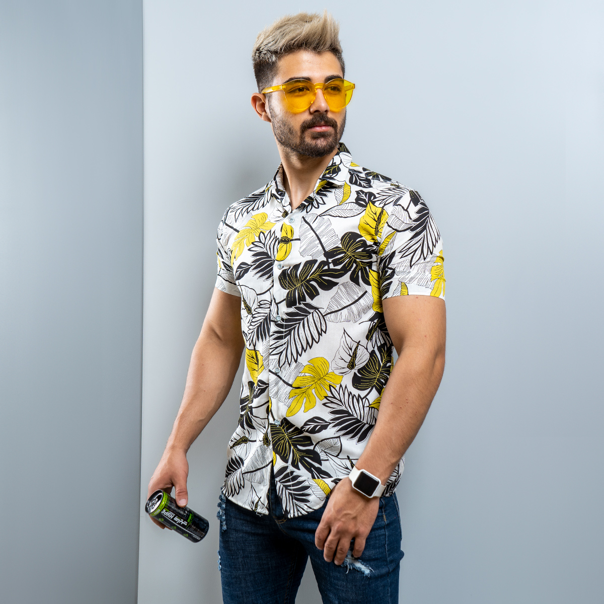 پیراهن هاوایی (T)مردانه مدل Titen