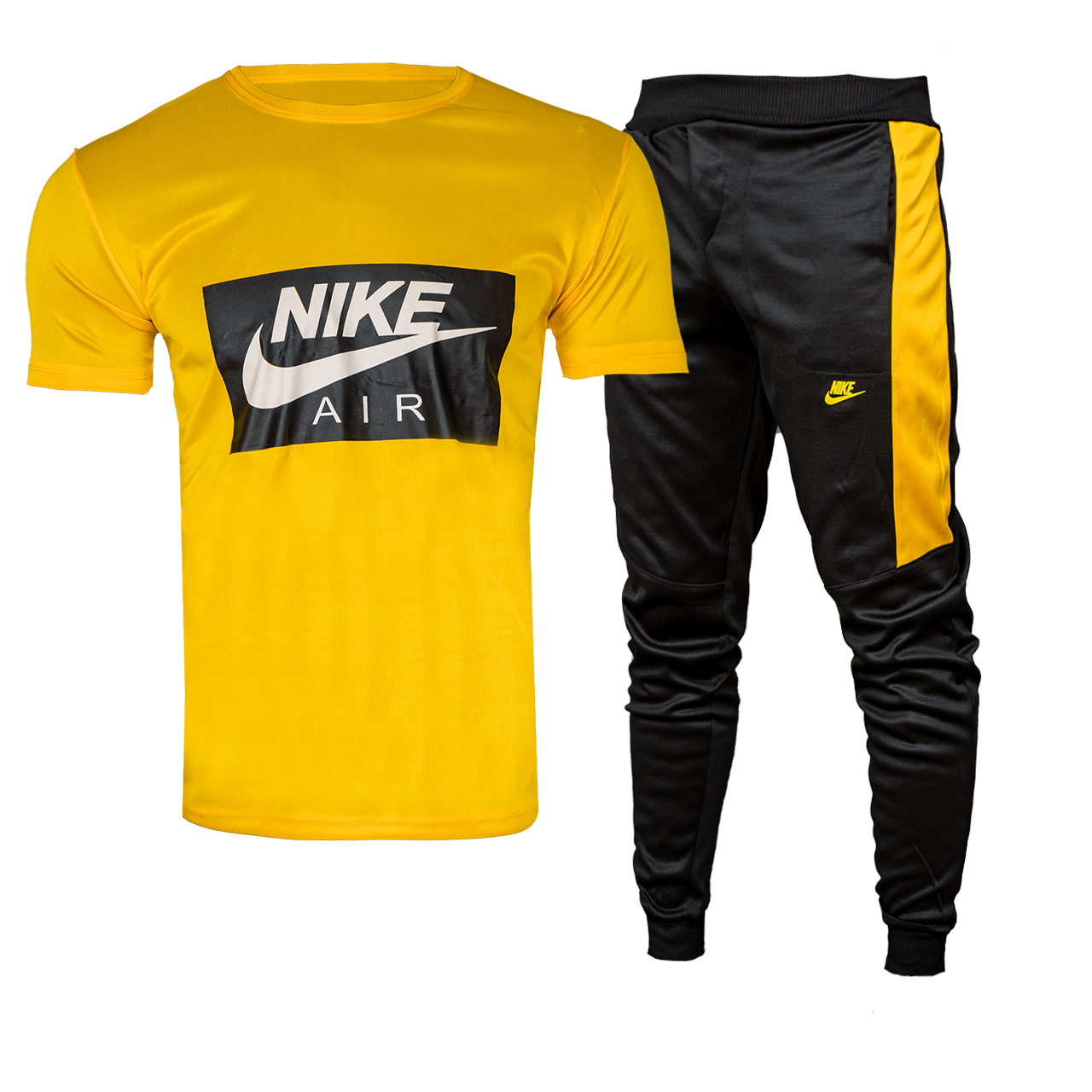 ست تیشرت شلوار Nike Air زردمردانه مدلRana