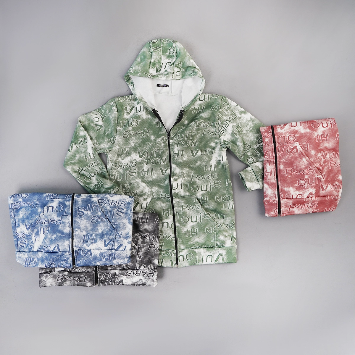 سوییشرت طرحدار مردانه قرمز مدل Roham