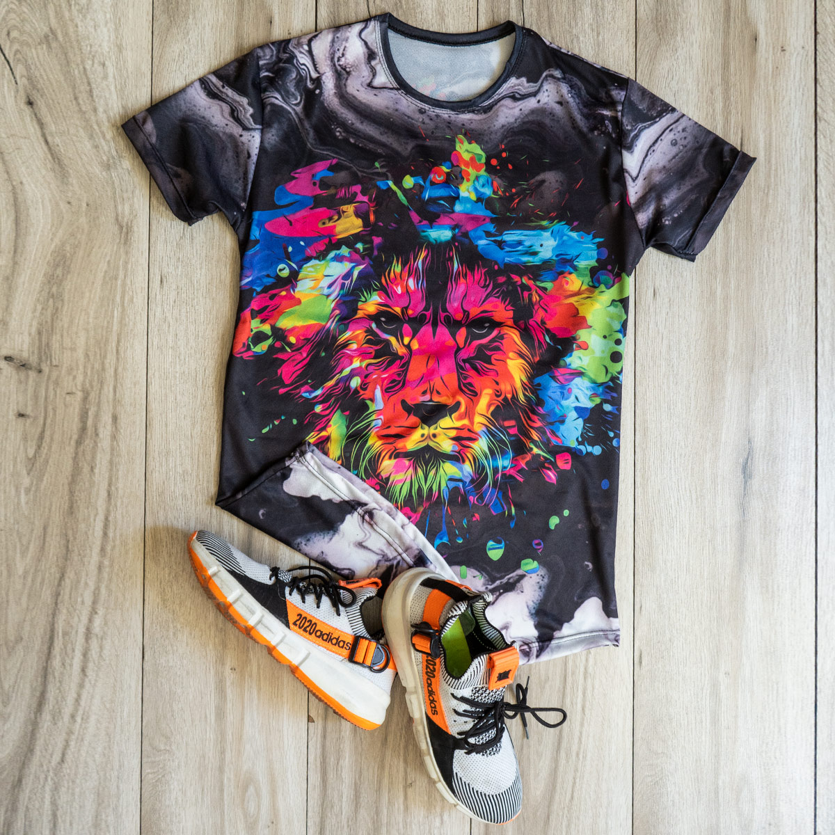 تیشرت مردانه مدل Lion